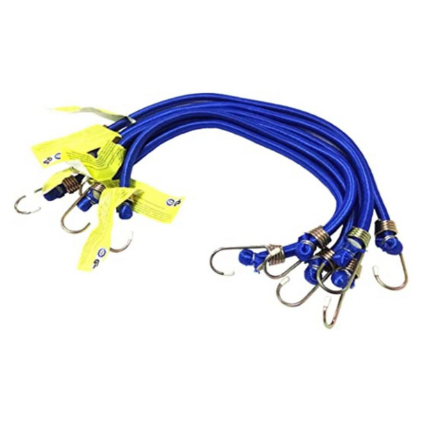 Tried & Tested 12x600mm Bungee Cords 6pk | TT243